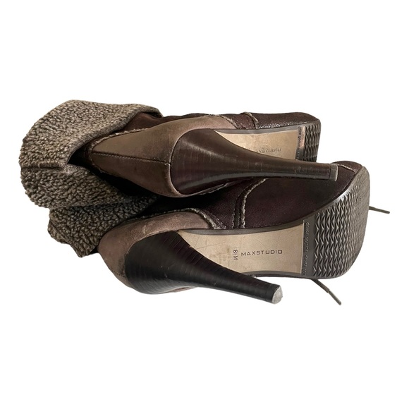 Max Studio Shearling Lace up Boots - Picture 14 of 15